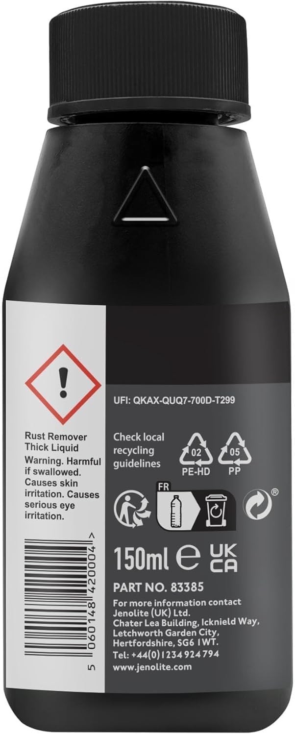 Rust Remover Metal Liquid 5oz Fast Acting No Drip Industrial Strength