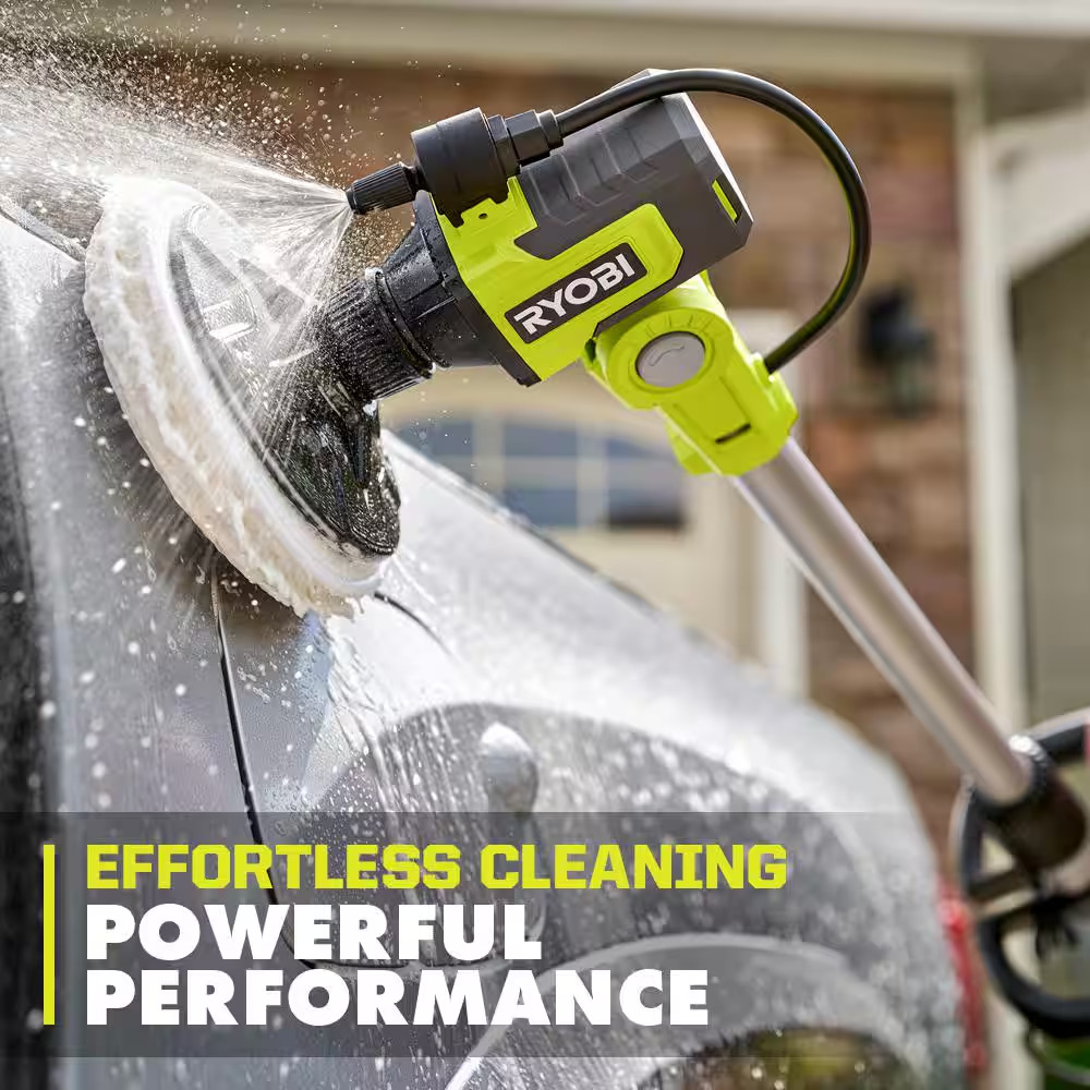 Scrubber 18V Cordless Soap Dispensing Effortless Cleaning Ryobi (Tool Only)