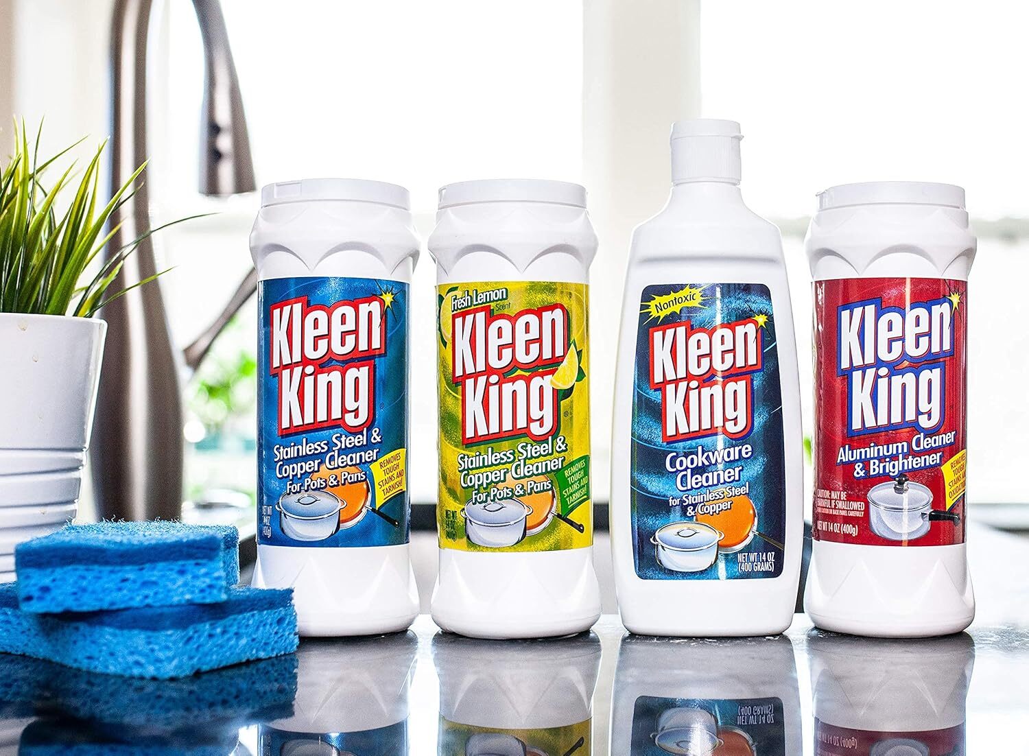 King Kleen Stainless Steel Cookware Cleaner And Copper Cleaner (14 Oz, 1 Pack) H