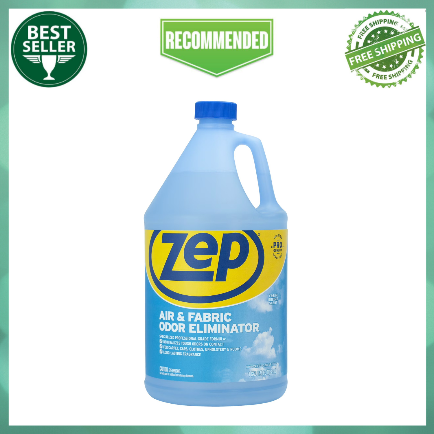 Zep Air & Fabric Odor Eliminator, Refresh Your Home, Office & Business, 128 oz