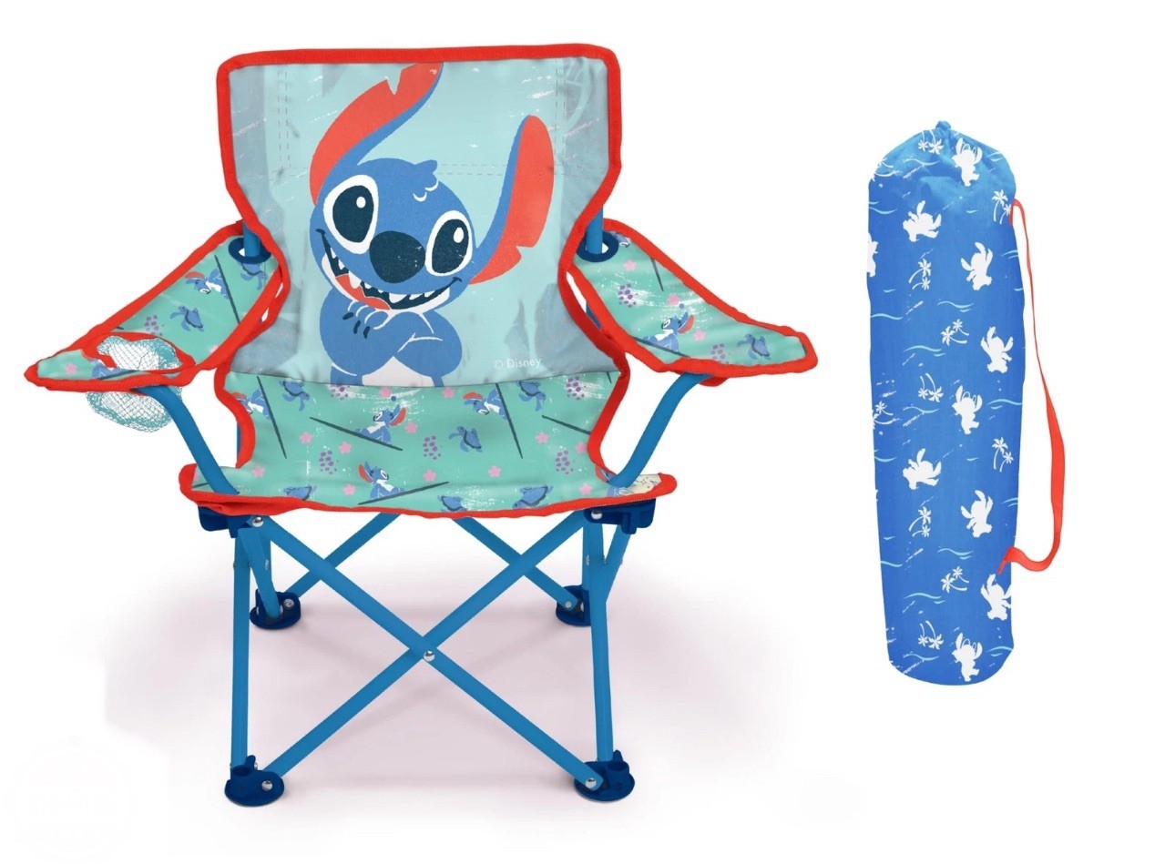 ChildChair Foldable Camp Chair-Fold & Go for Park, Beach, Pool, Disney Stitch