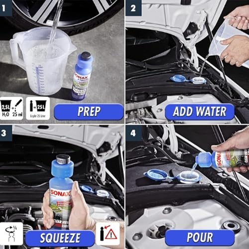 High-Performance Windshield Cleaner Concentrate | Streak-Free, Insect & Grime Re
