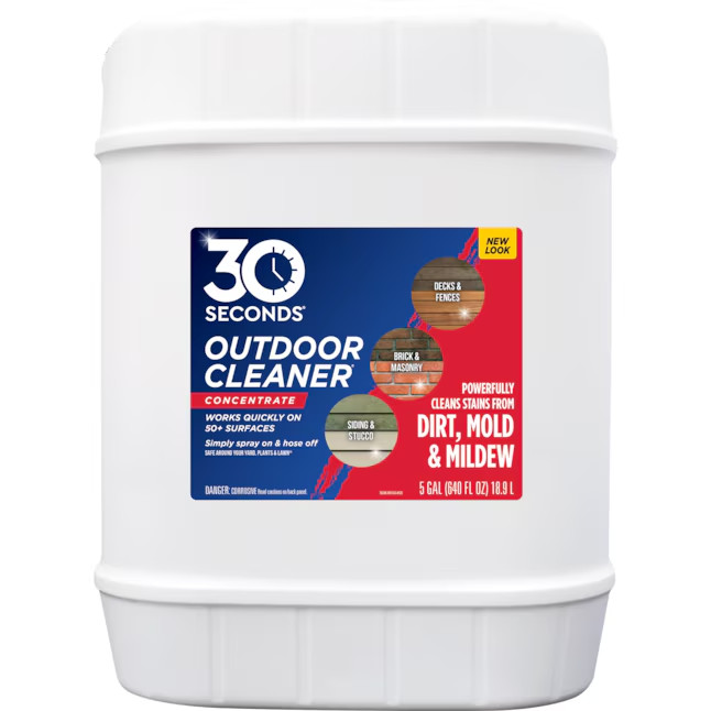 30 SECONDS 5-gallon Mold and Mildew Stain Remover Concentrated Outdoor Cleaner