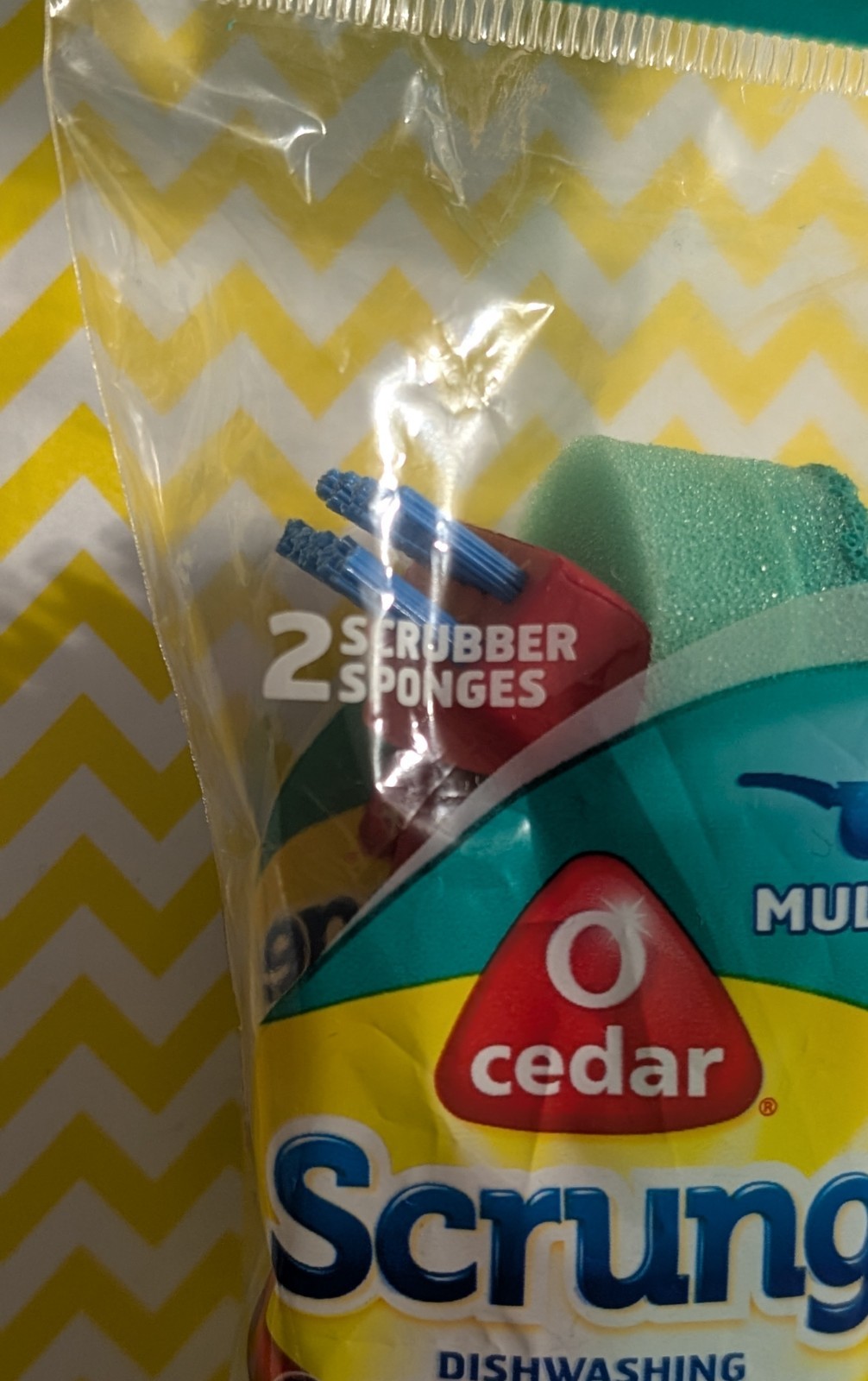 O-Cedar Scrunge Dishwasher Soap Dispenser Wand Refills – 2 Pack – 2015 – NOS