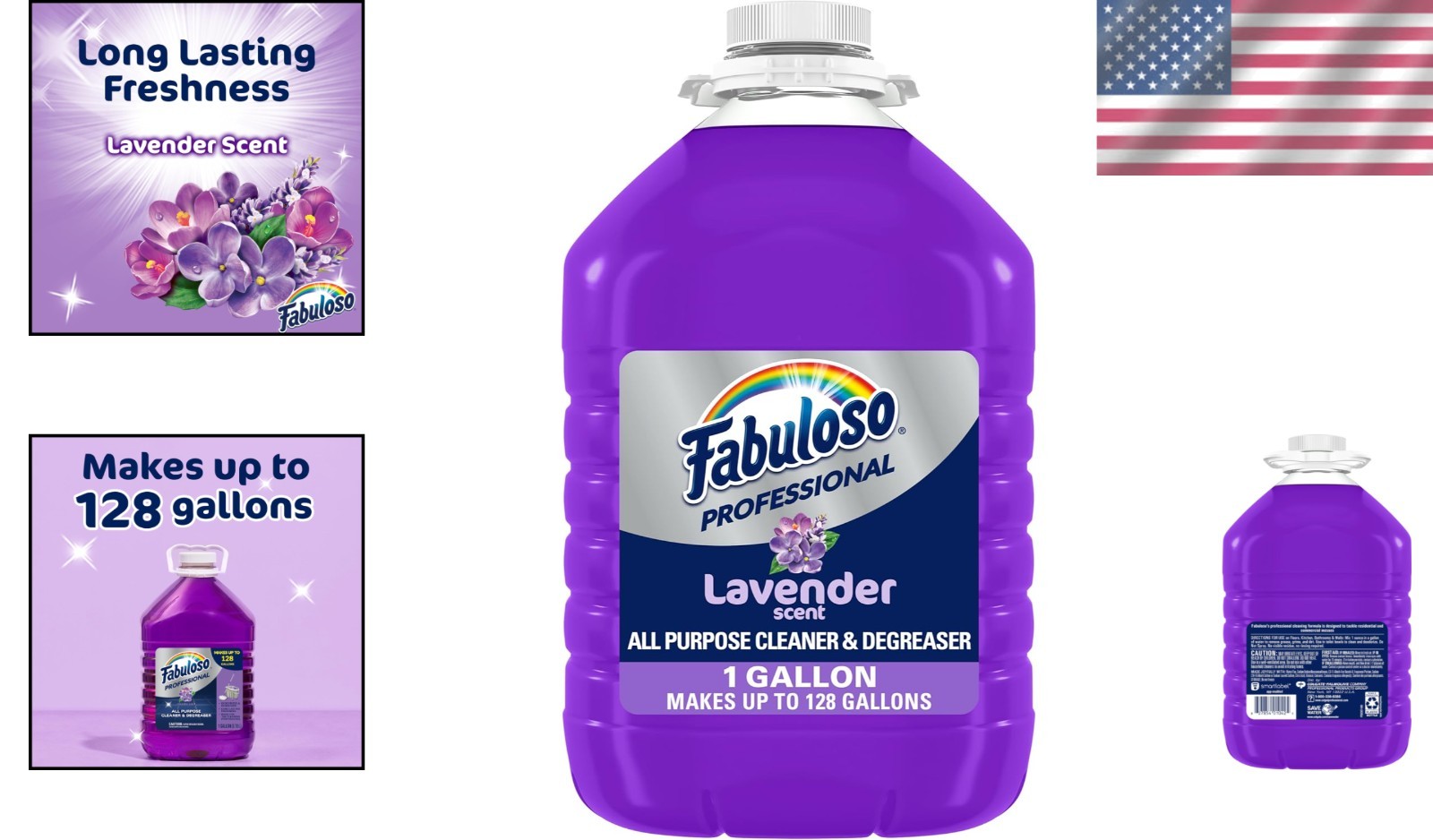 2X Concentrated Lavender Cleaner & Degreaser – Safe for All Surfaces, 128 Fl Oz