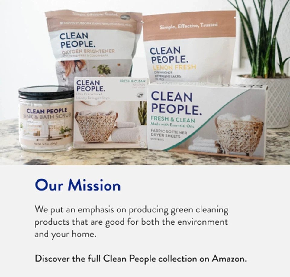 The Clean People Dishwasher Pods – Cuts Grease & Rinses Sparkling Clean – Residu