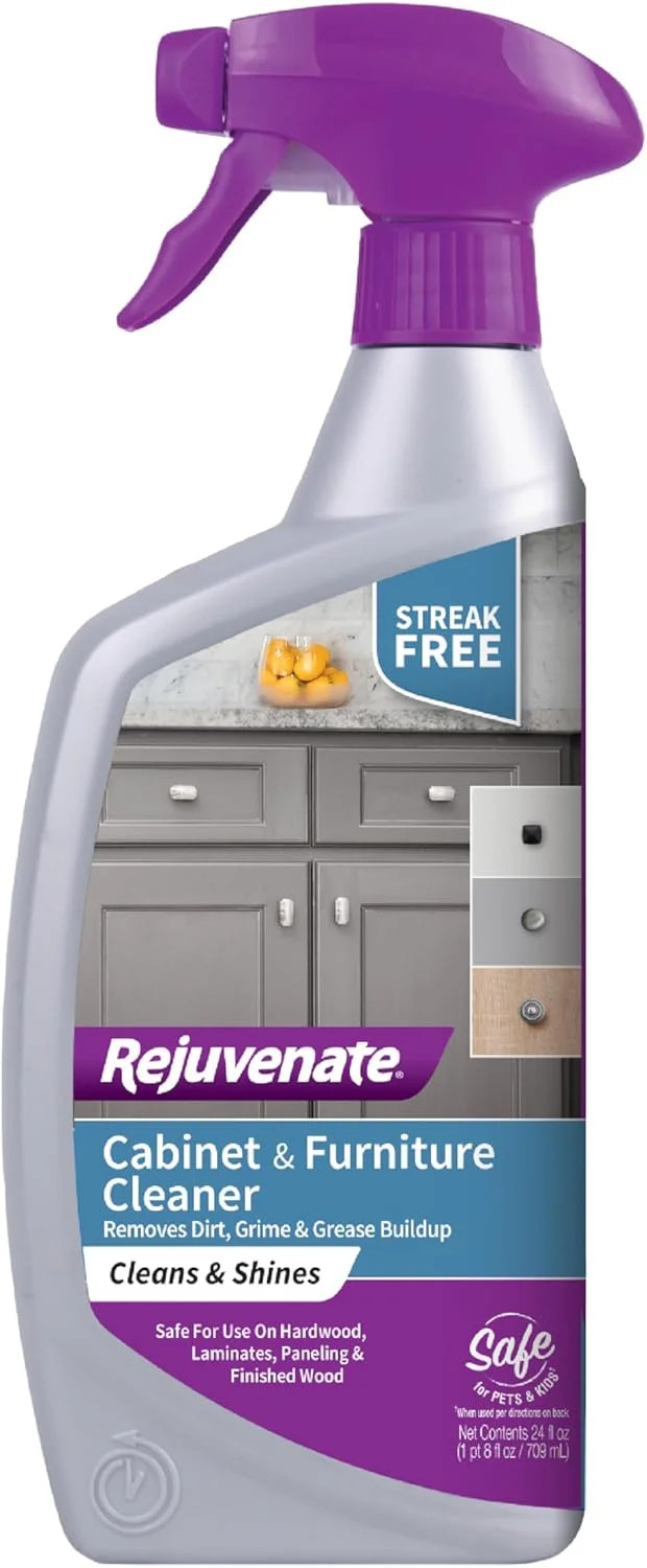 Rejuvenate Cabinet And Furniture Cleaner Removes Dirt, Grime And Grease Buildup