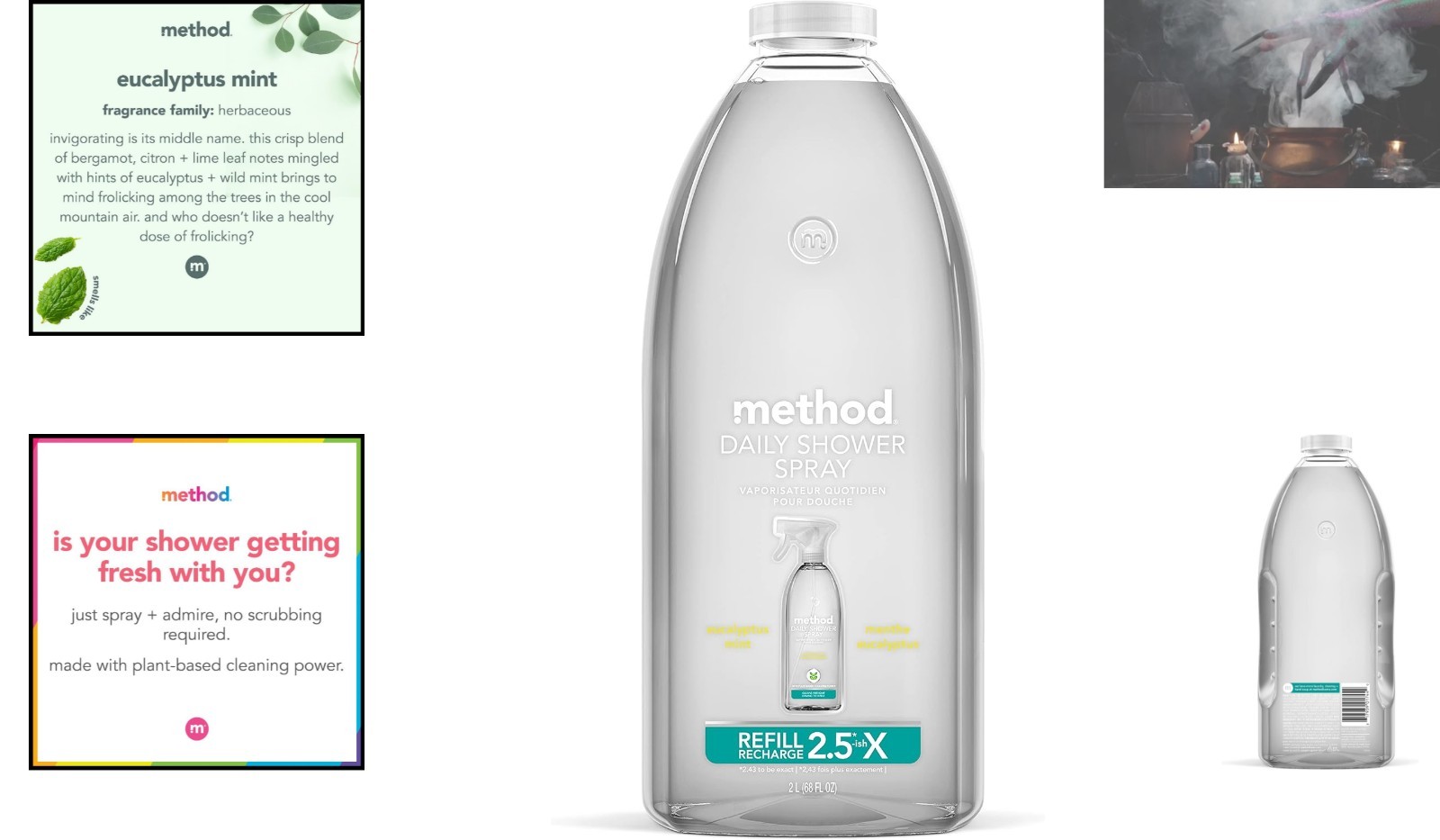 68 Fl Oz Eucalyptus Mint Shower Cleaner Refill – Biodegradable & Cruelty-Free