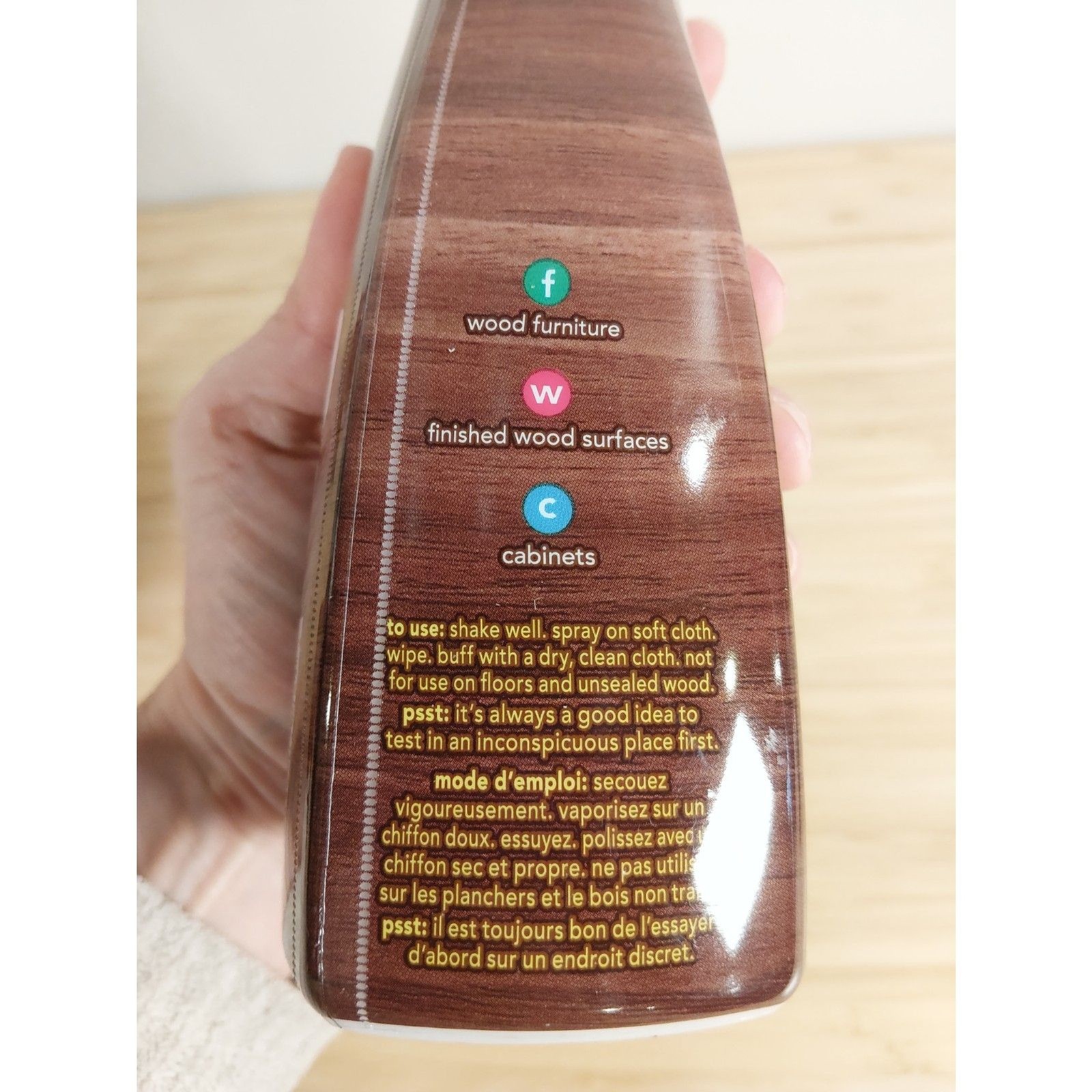 Method wood polish almond scent Plant Based Streak-Free Shine 14 oz