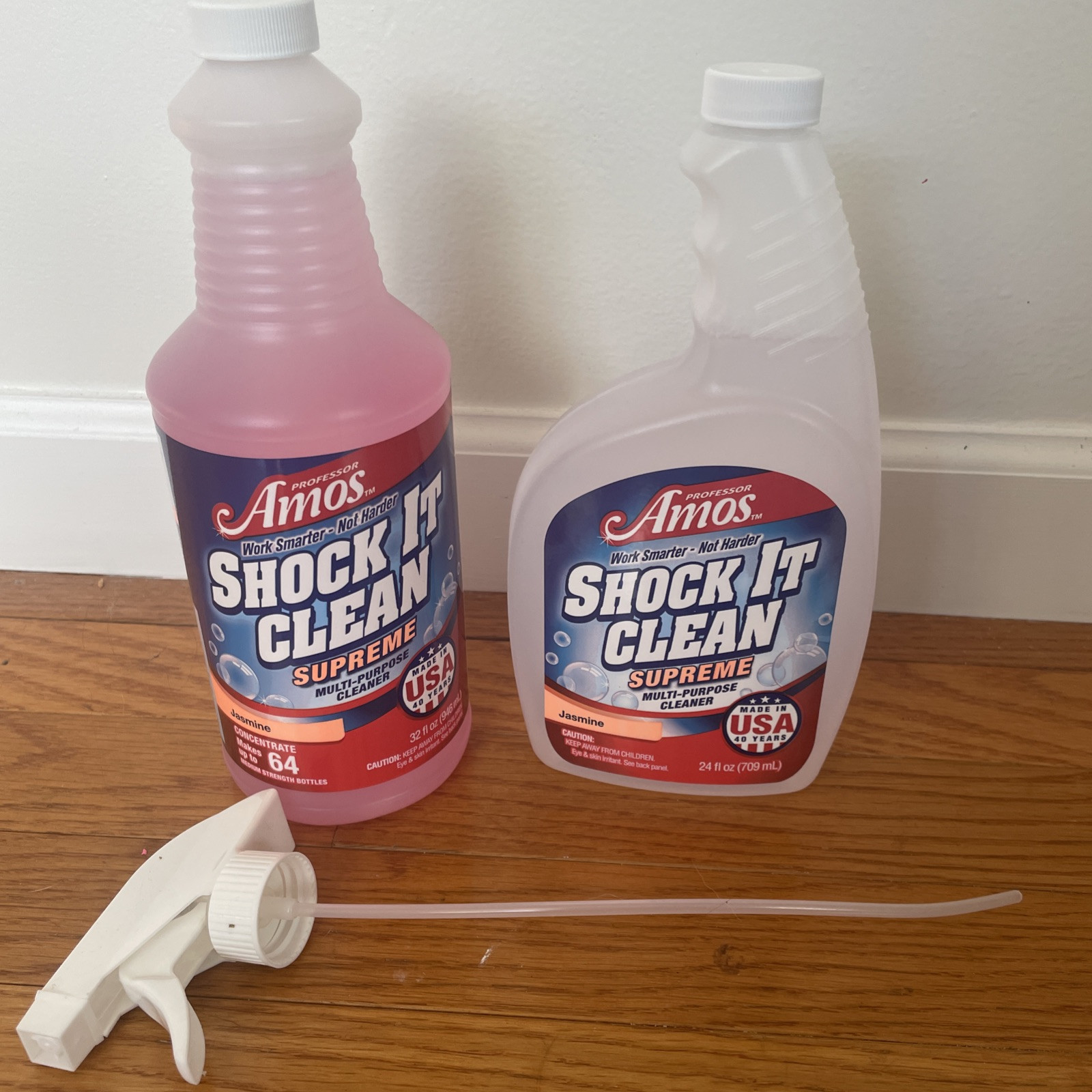 Professor Amos Shock It Clean 32 oz. Concentrate & 24 oz. Ready to Use-Jasmine