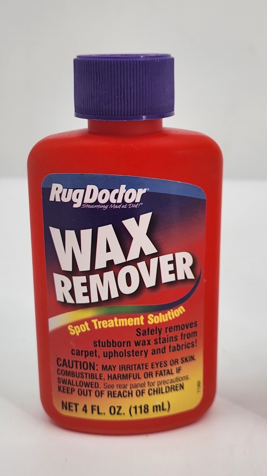 Lot of 4 Rug Doctor Spot Treatment Set Wax Red Rust Gum Remover Small Bottles