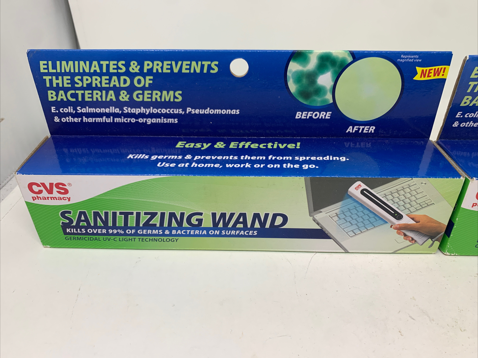 (2) NEW CVS Pharmacy UVC Handheld Sterilization Multiuse Sterilizing Wand 009