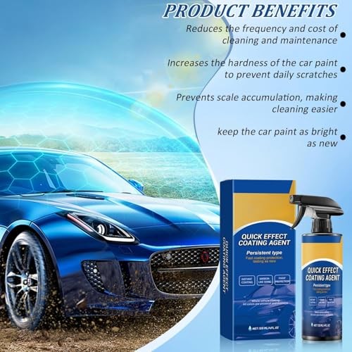 2PCS Car Coating Spray, Quick Effect Coating Agent, Quick-Advanced Car Acting