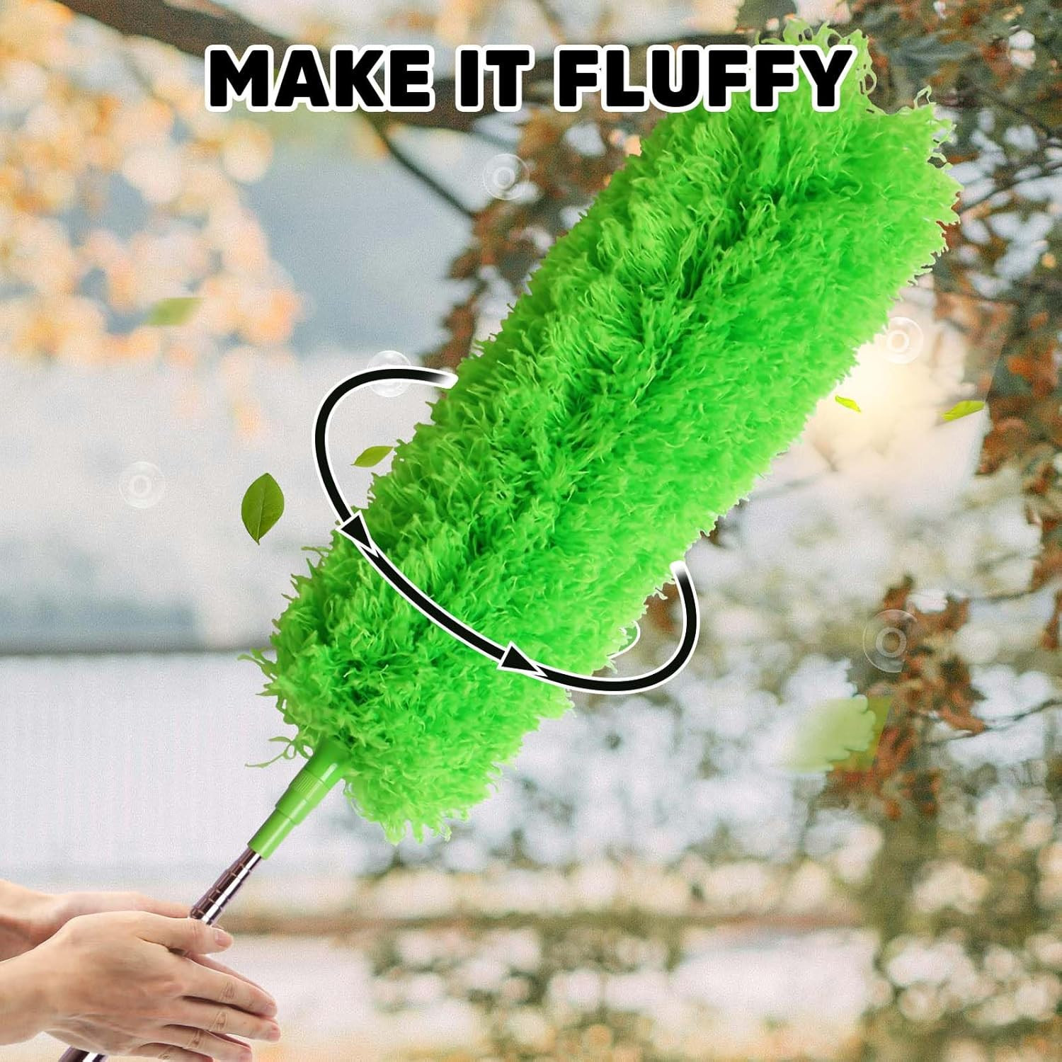 Ceiling Fan Cleaner Duster, Bafezoze Extendable Long Duster for High Ceilings, T