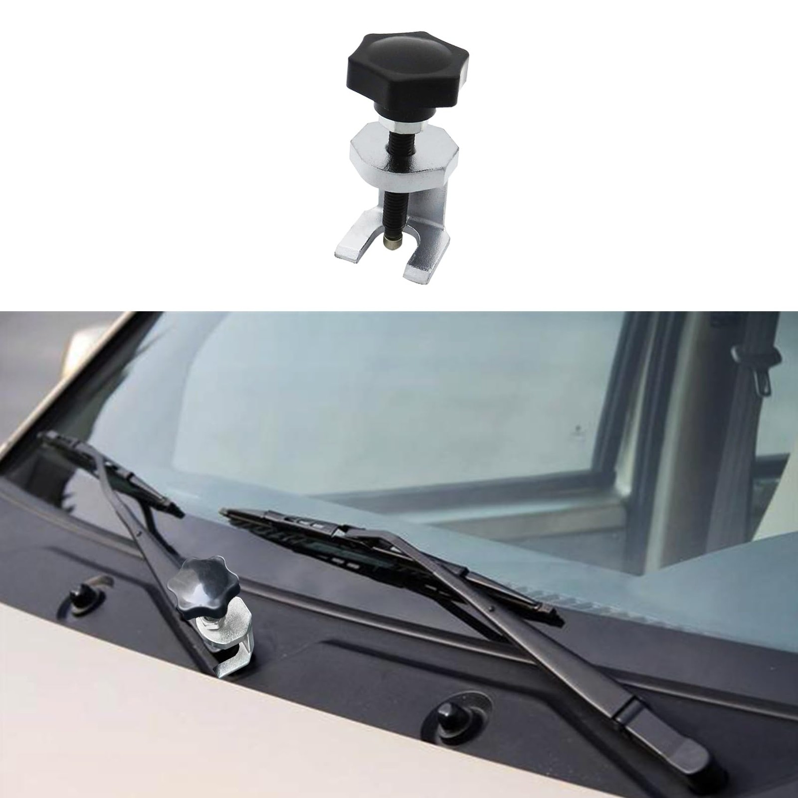 Windshield Wiper Arm Puller, Carbon Steel Adjustable Removal Tool