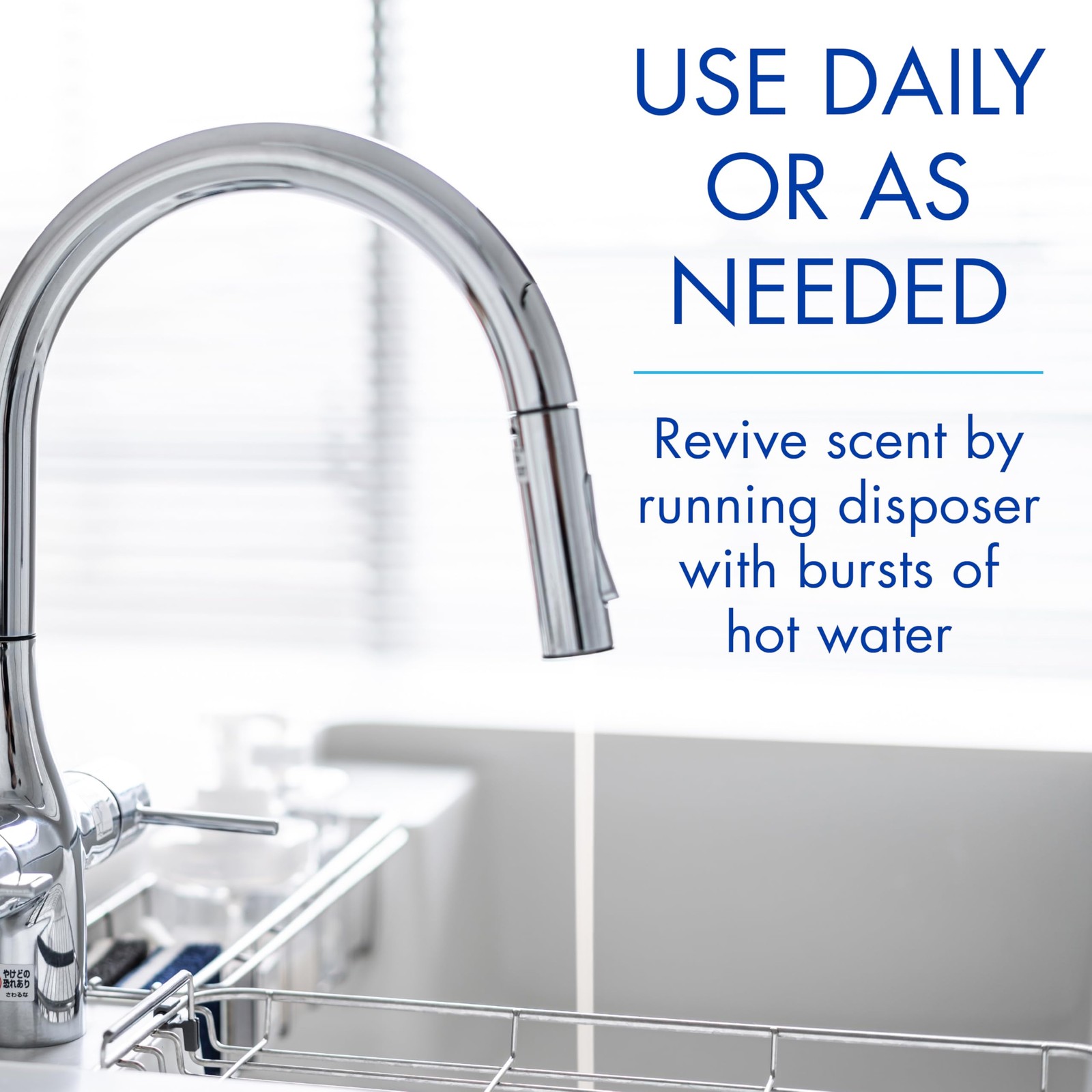 Glisten Garbage Disposer Freshener, Sink Disposal Odor Eliminator, Quick and