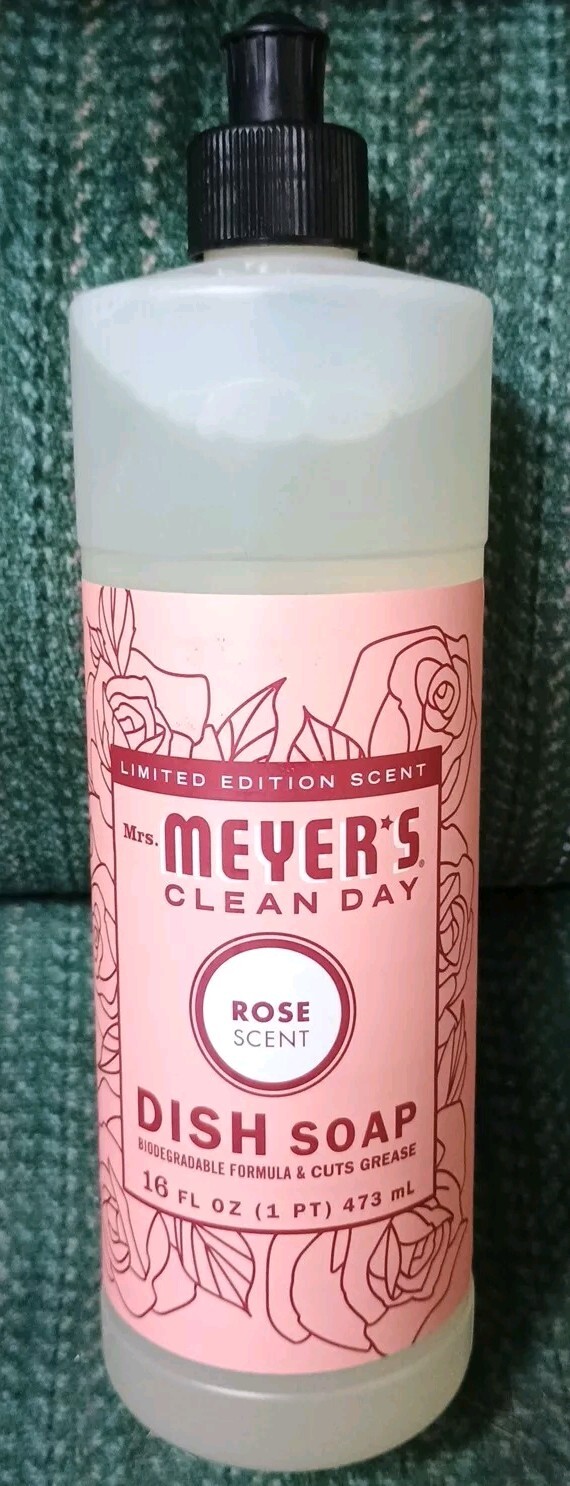 Mrs Meyers Clean Day Dish Soap Rose Scent 3 Pack 16oz each