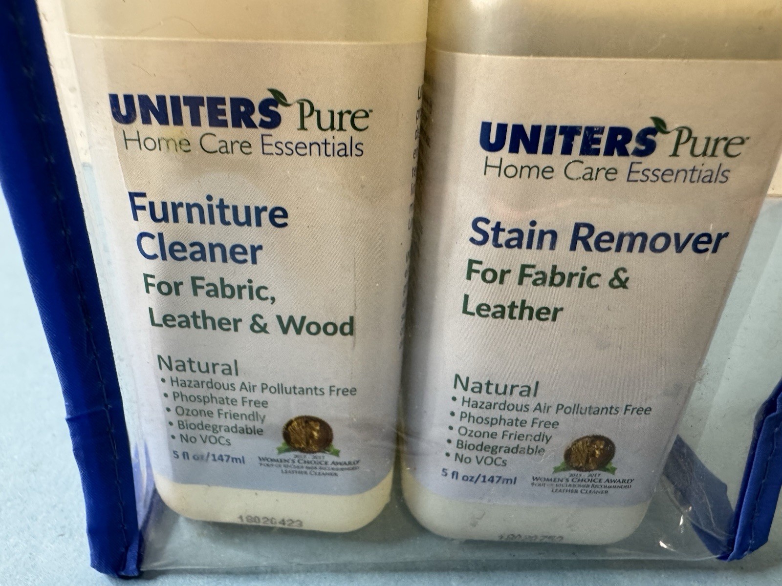 Furniture Cleaner UNITERS PURE Home Care Essentials Stain Remover Set New