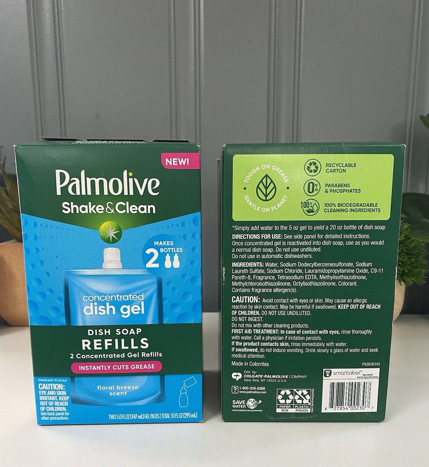 Palmolive Shake & Clean Dish Soap Starter Kit Concentrate Refill LotOf4 NEW