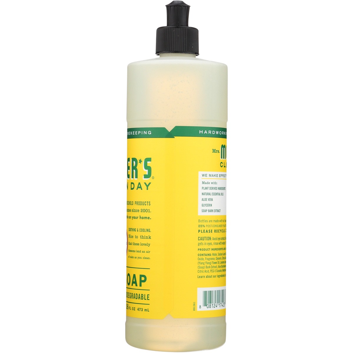 Mrs. Meyers Honeysuckle Mrs Clean Day Dish Soap 16 Oz 6 Pack