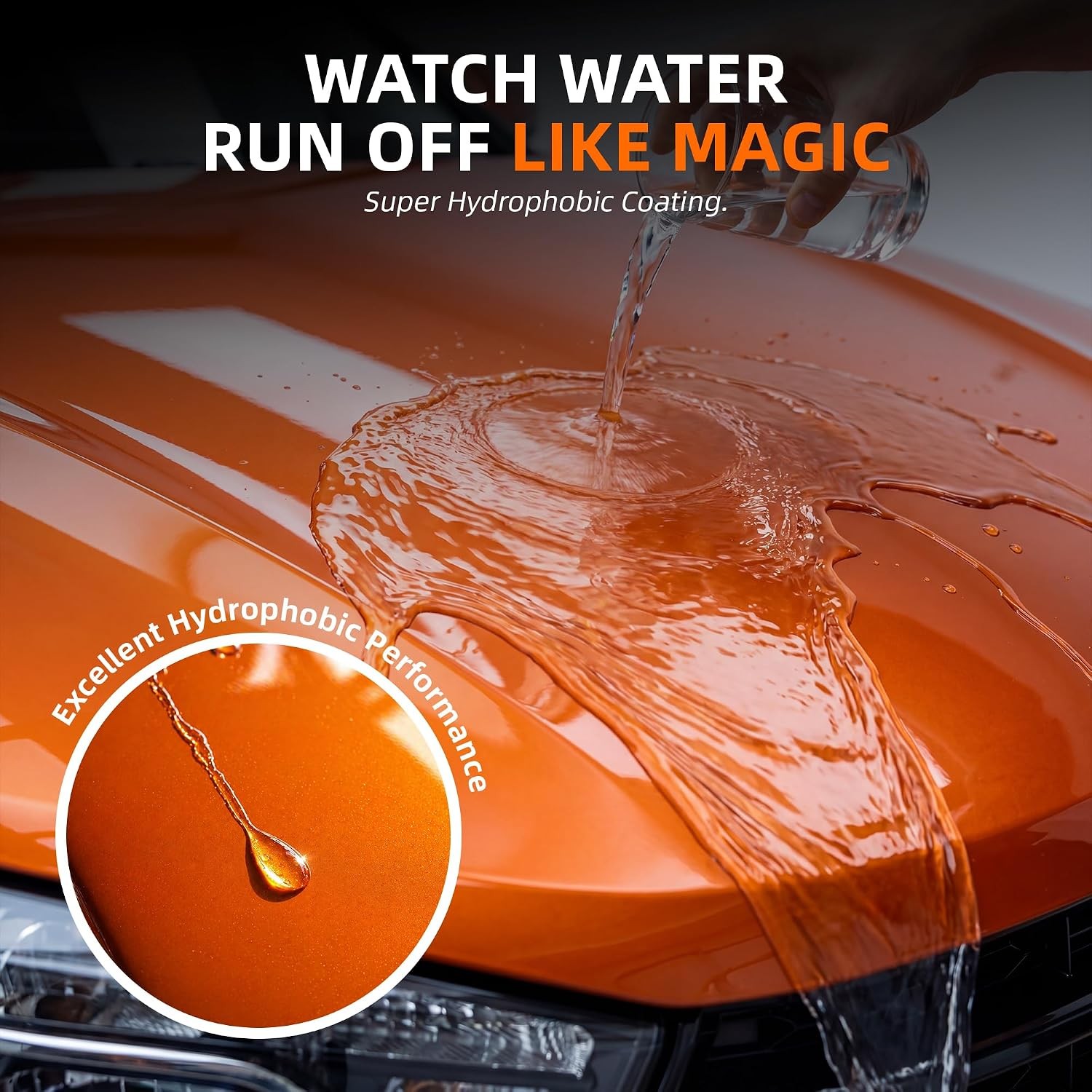 Ceramic Car Coating Spray – Quick Detailer Hydrophobic Water Repellent Paint