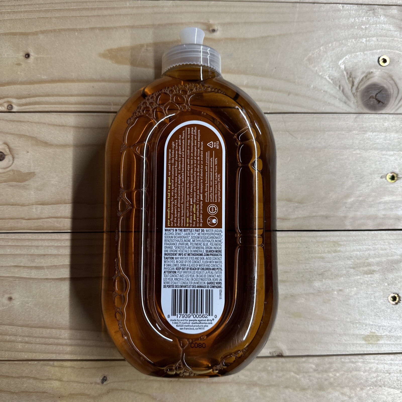 Method Squirt + Mop Wood Floor Cleaner Almond Scent 25 oz Squirt Bottle
