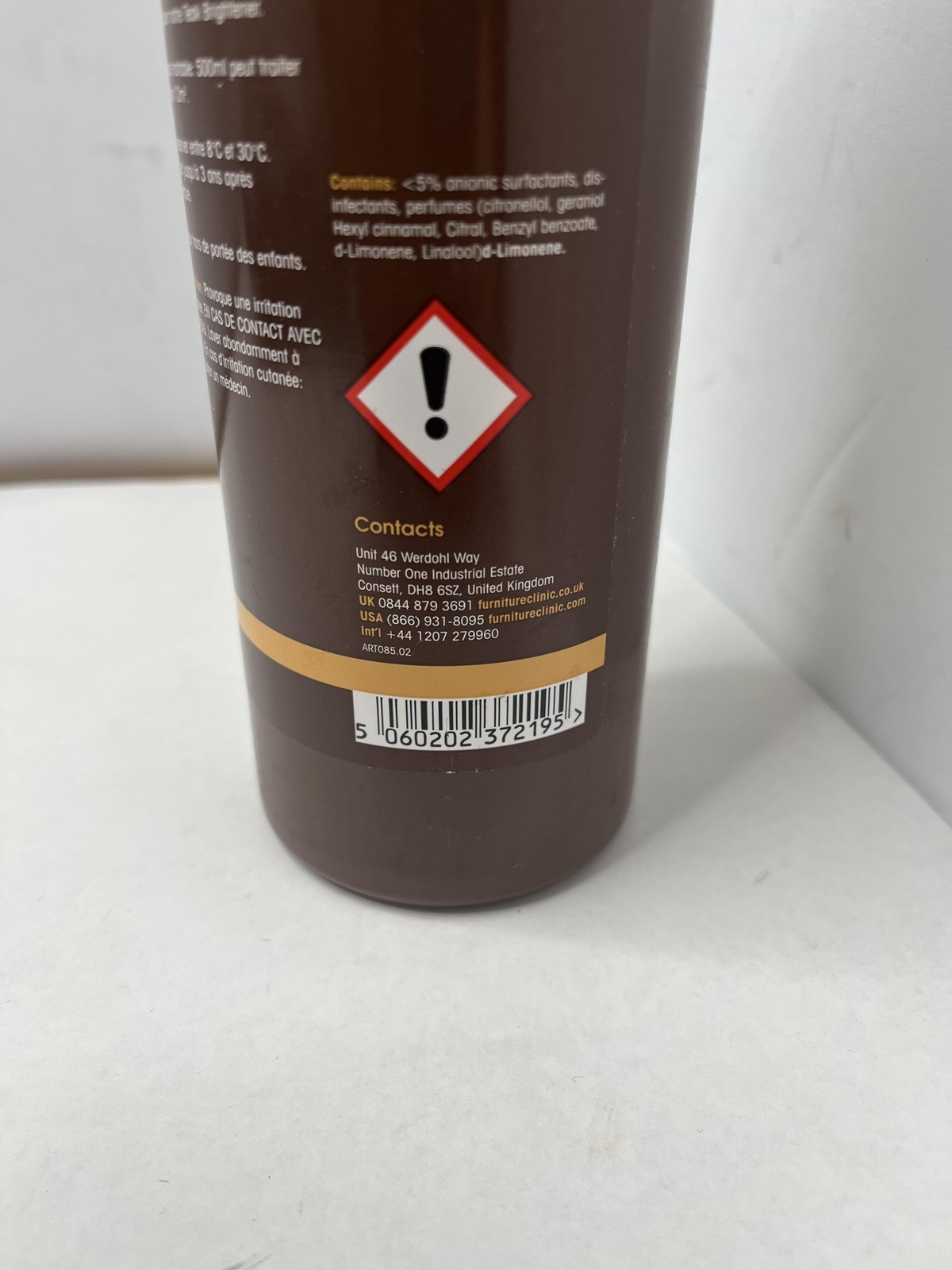 FurnitureClinic Wood Teak Cleaner 500ml Concentrate Outdoor Furniture UK 3L