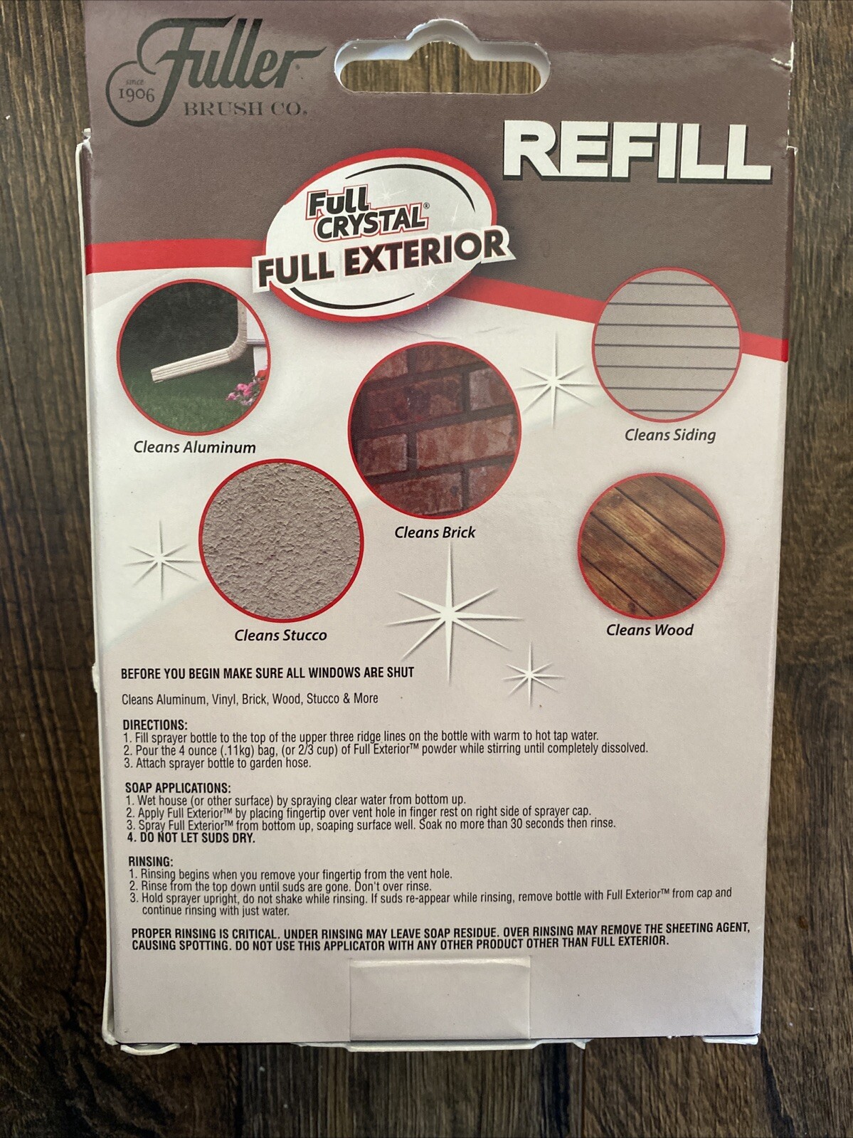 Full Exterior Refill Kits-Crystal Powder Siding Cleaner Packets Non-Toxic, 2 Pk