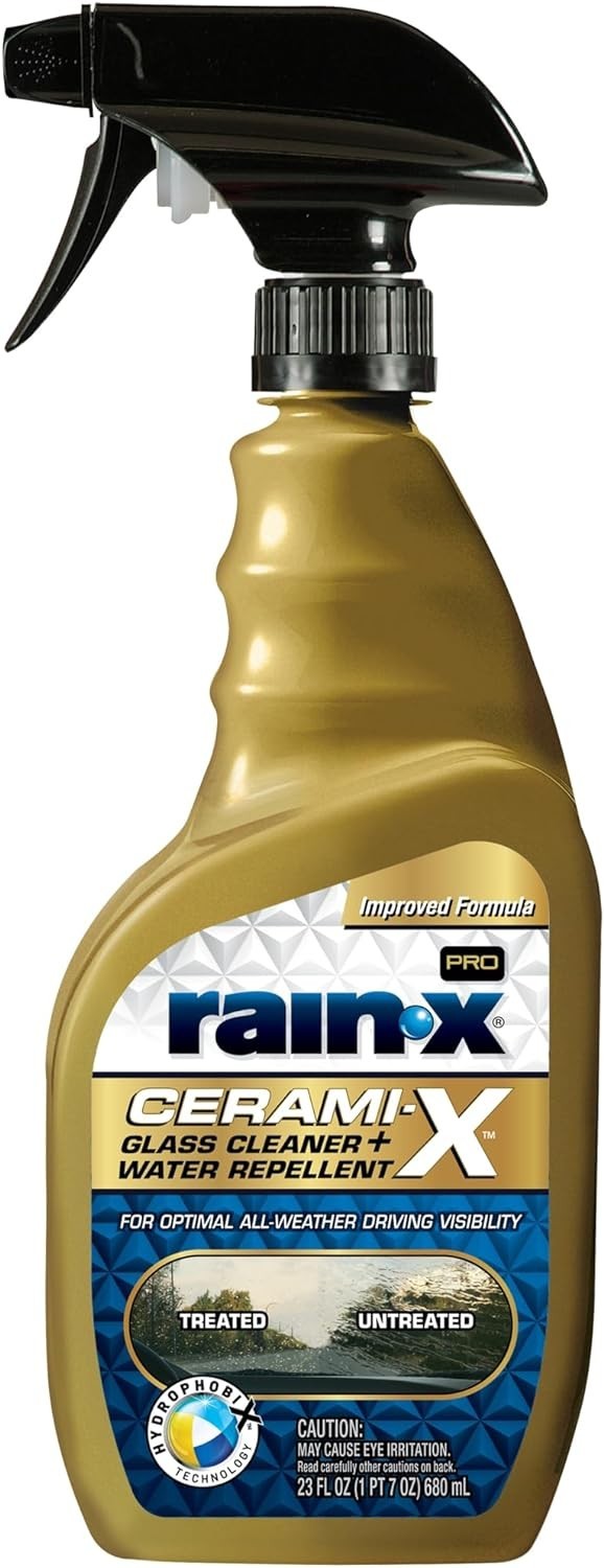 Advanced Cerami-X Water Repellent Glass Cleaner 23oz – Maximum Clarity & Ease