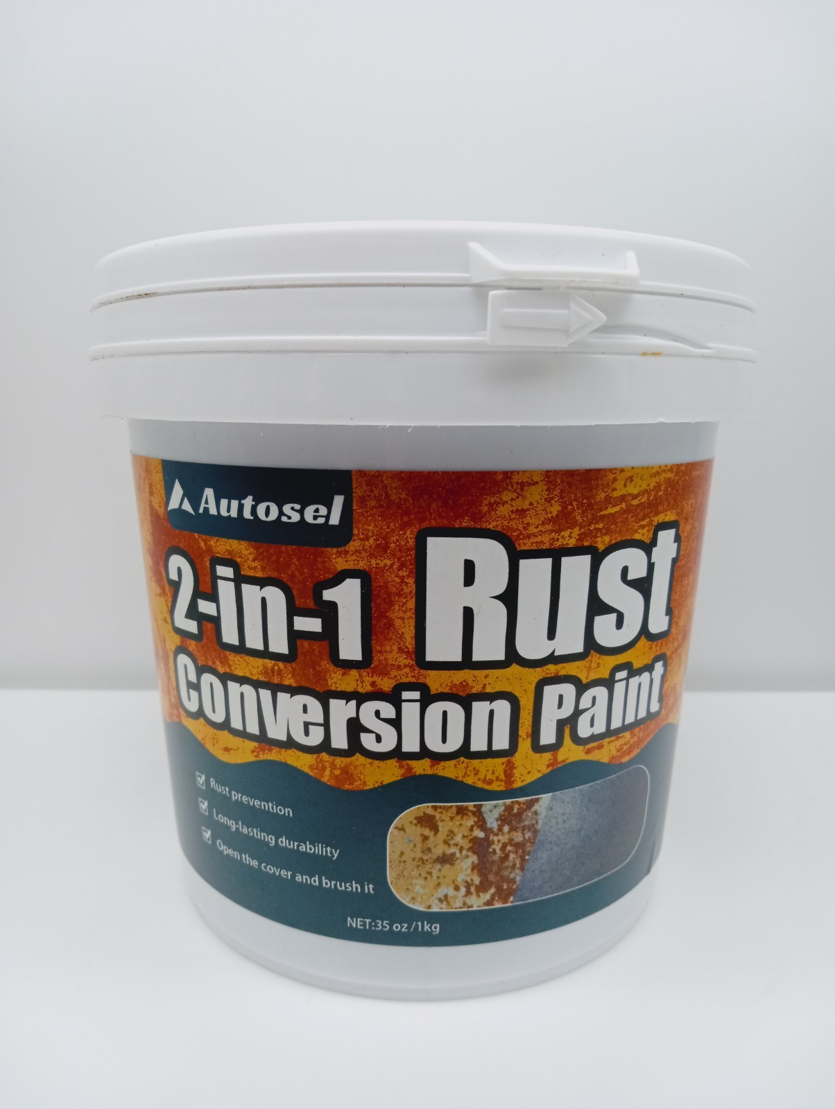 2-in-1 Rust Converter Metal Primer Anti Rust Coating Paint 35 Oz