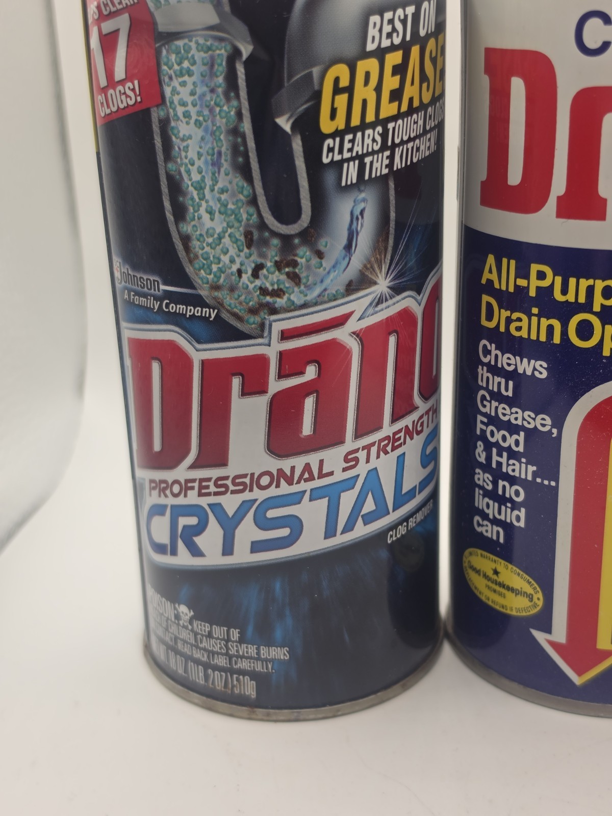3 Lot Drano Crystals Professional Strength Clog Remover Kitchen Sink 18oz