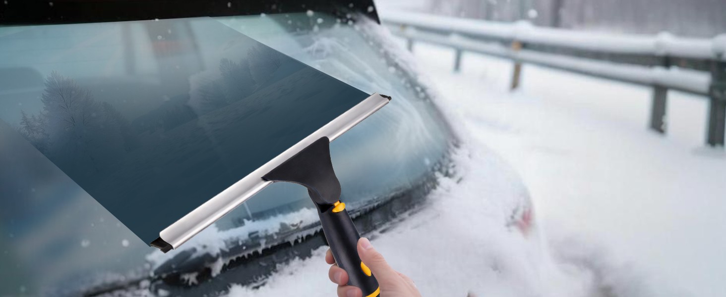 Swivel Shower Squeegee for Glass Doors, All-Purpose Anti-Slip Window Squeegee