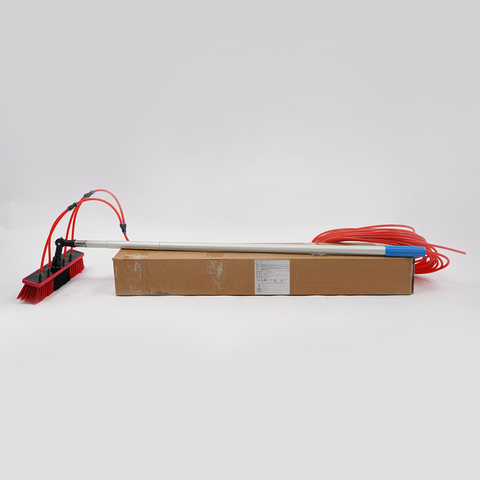 Outdoor Window Clean Water-Fed Rod Set Long Reach Solar Panel Cleaning Brush Kit