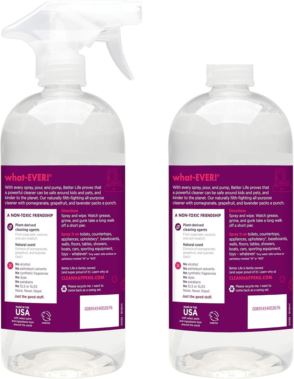 All Purpose Cleaner 2-Pack 32oz Citrus Currant Natural Plant-Based Spray