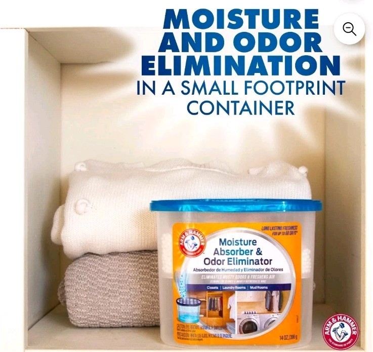Arm & Hammer Disposable Storage Moisture Absorber and Odor Eliminator, 14 oz….