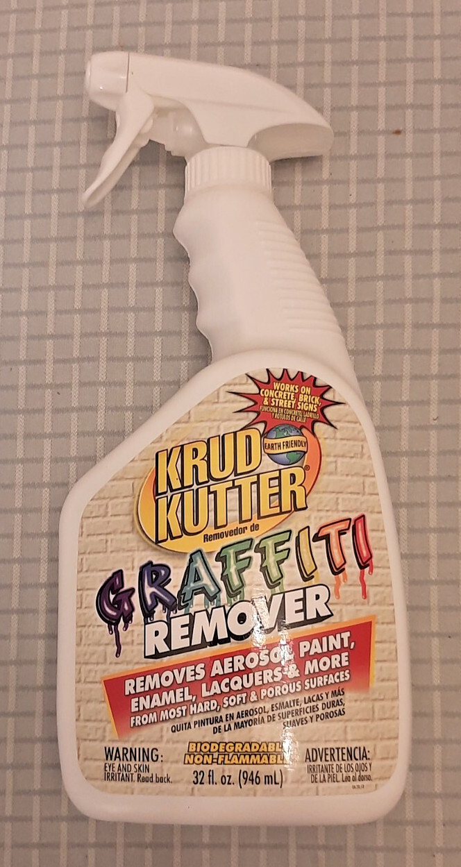 Four (4) bottles KRUD KUTTER GR326 Graffiti Remover, 32-Ounce each, 128 oz total