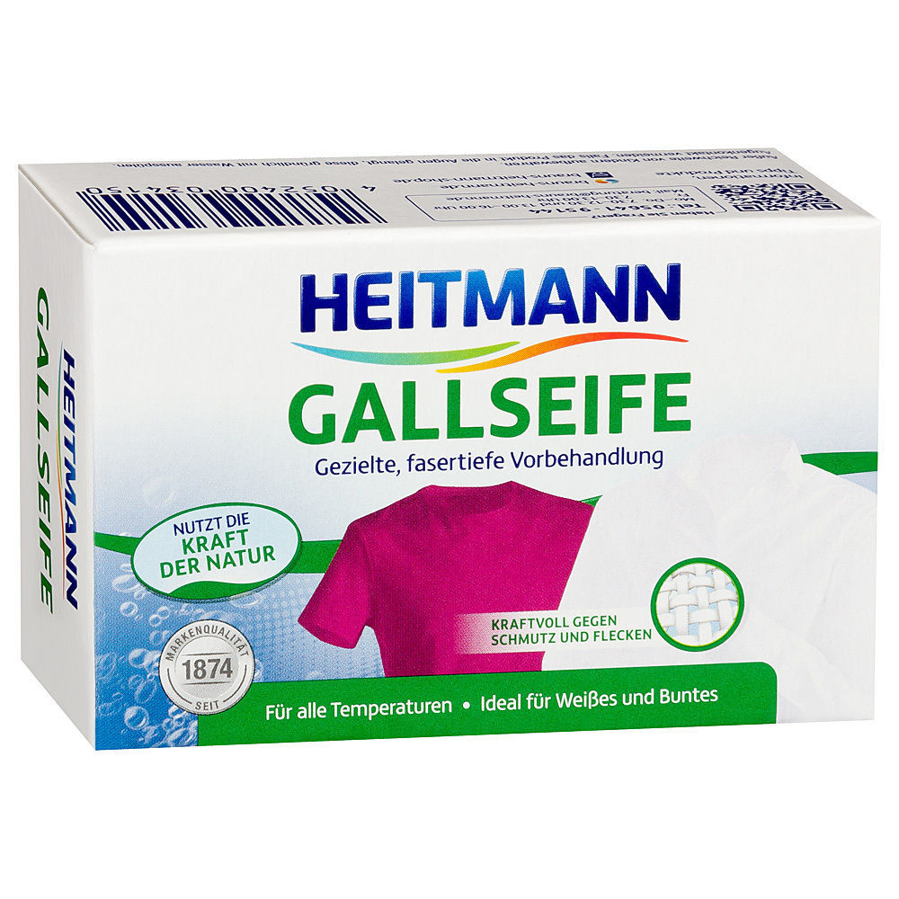 Heitmann Gallseife – Gall Soap Bar for stains – 1ct- 100g FREE SHIPPING-
