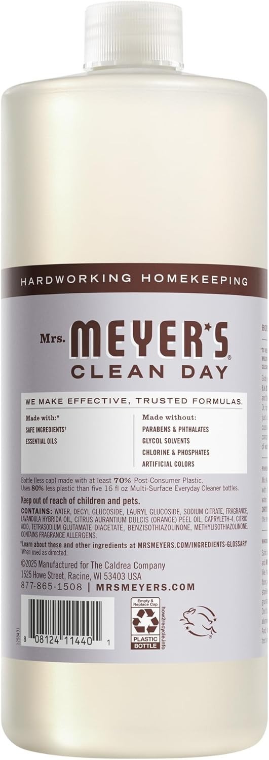 Concentrated Lavender Cleaning Solution, Multi-Surface Cleaner, 64 Fl Oz Total