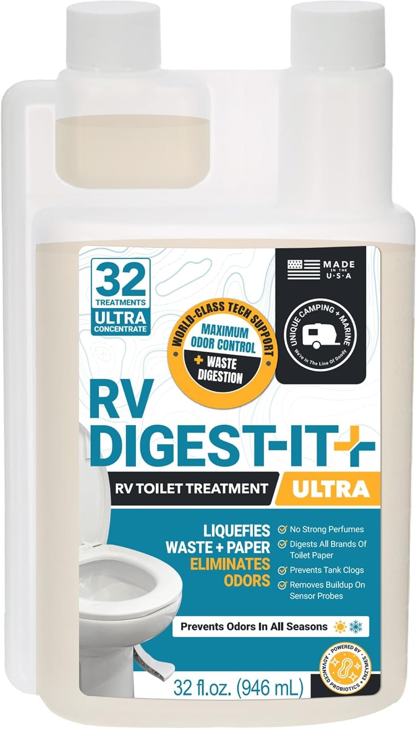 Unique RV Digest-It Ultra Toilet Treatment 32oz 32 Uses Odor Tank Cleaner