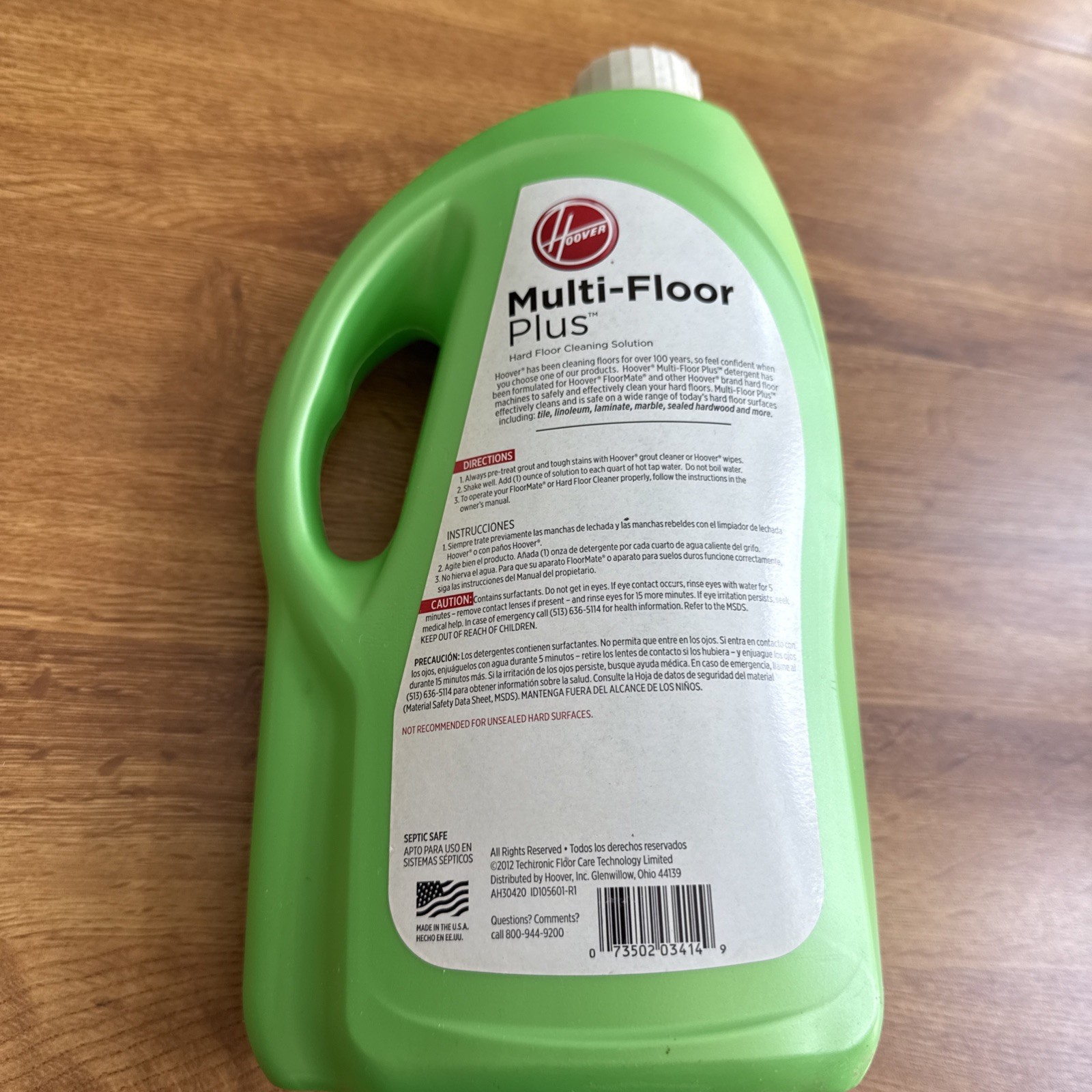 New Hoover Multi Floor Plus Hard Floor Cleaning Solution 2x Concentrated 64 Oz