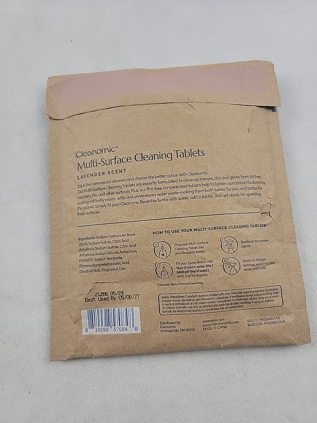 Cleanomic Multi-surface Cleaning Tablets Set Of 2 6 Tablet Pouches 12 Months