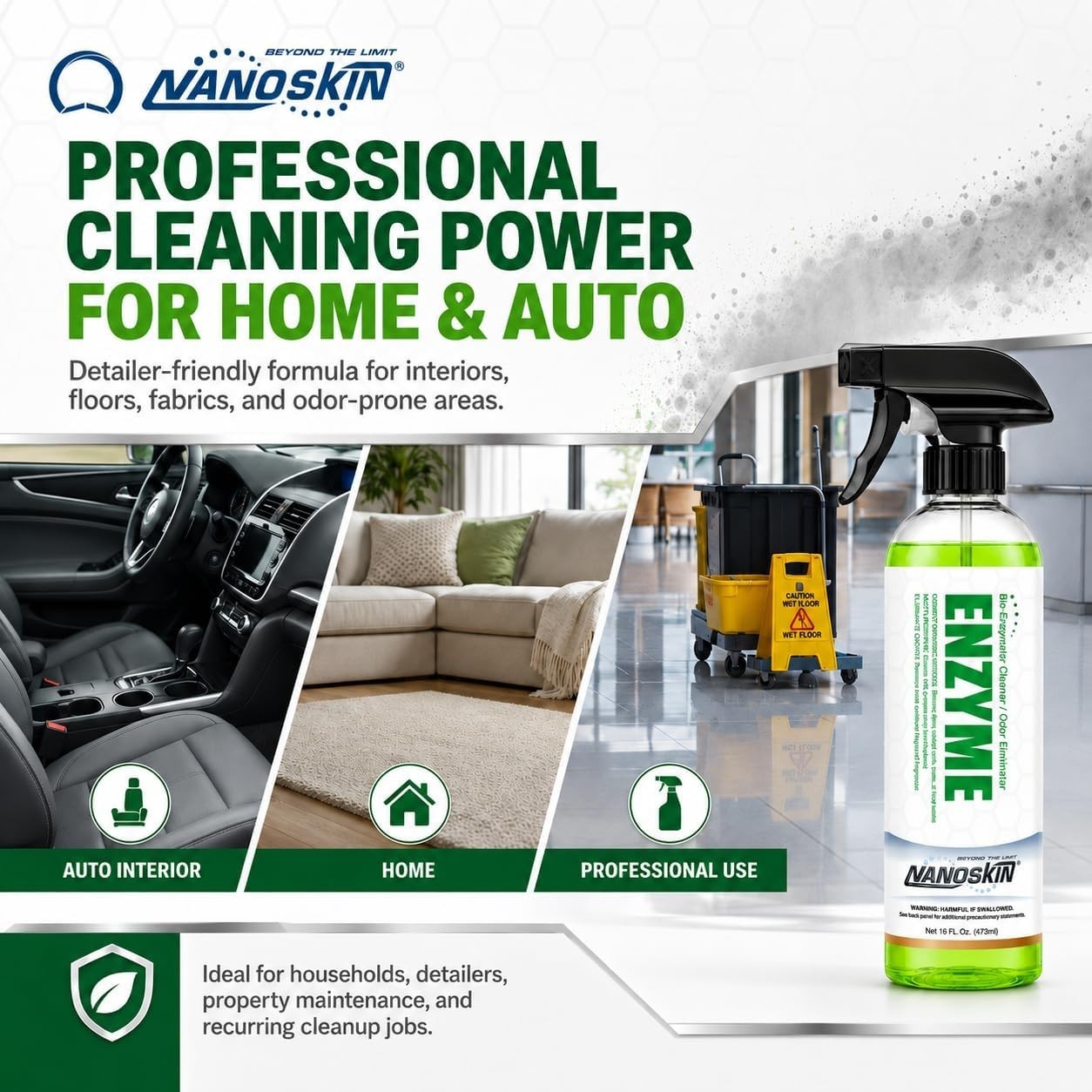 Powerful Enzymatic Cleaner – Grease, Grime & Stain Remover