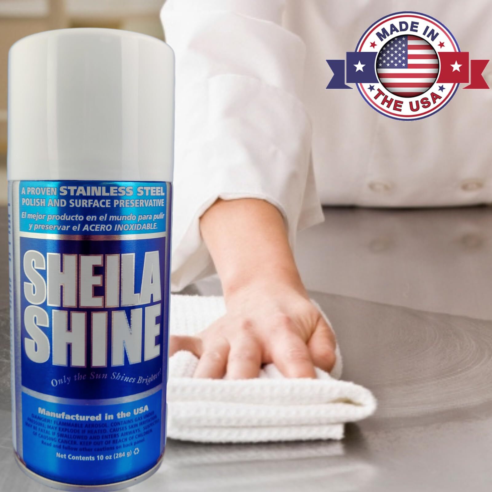 Sheila Shine Stainless Steel Cleaner Polish Pack of 3 Streak Free 10 Oz