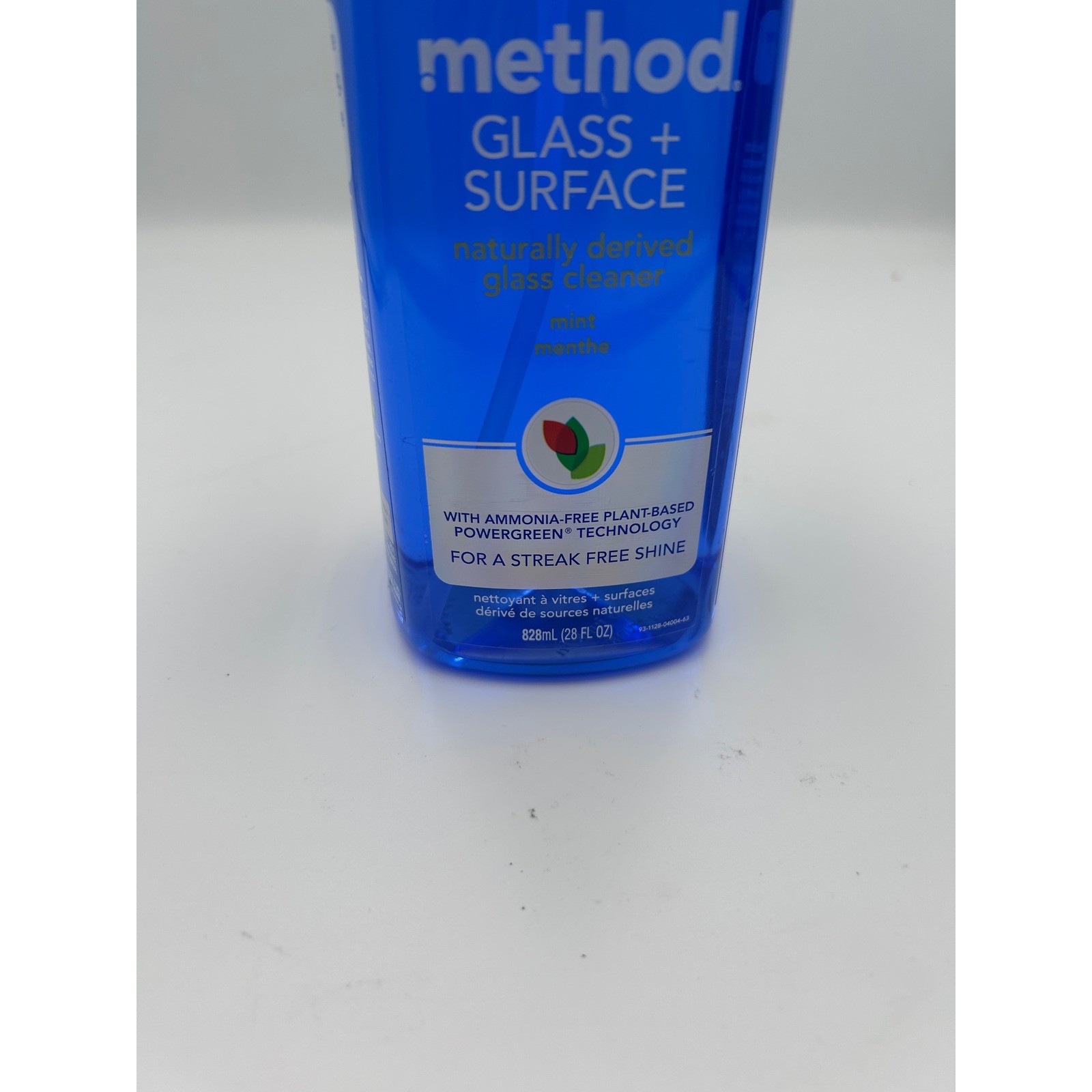 Method Glass + Surface Cleaner Naturally Derived Mint Scent 28oz 828ml Bottle