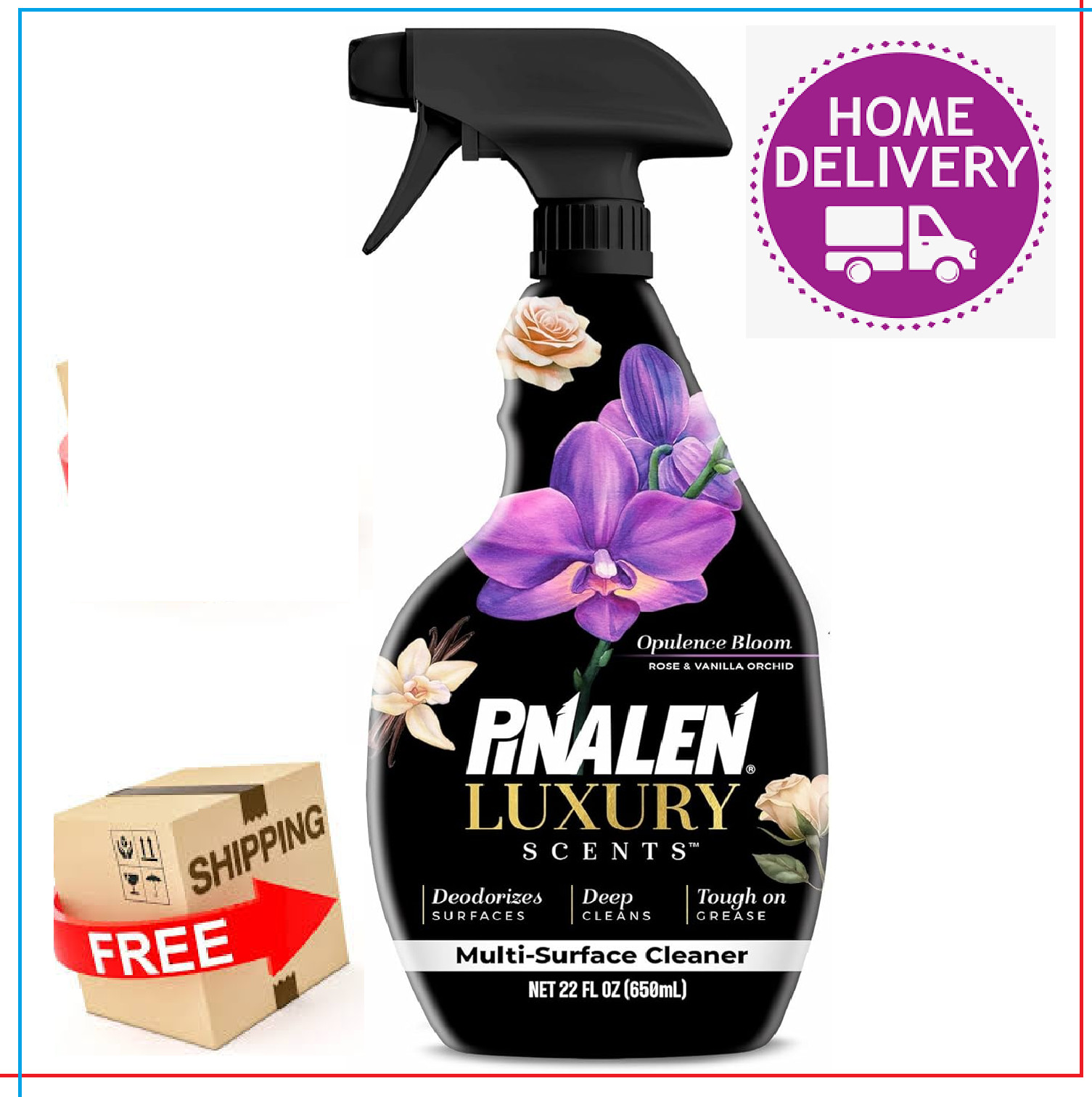 PINALEN Luxury Scent Multipurpose Cleaning Spray – Opulence Bloom – 22 fl oz – A