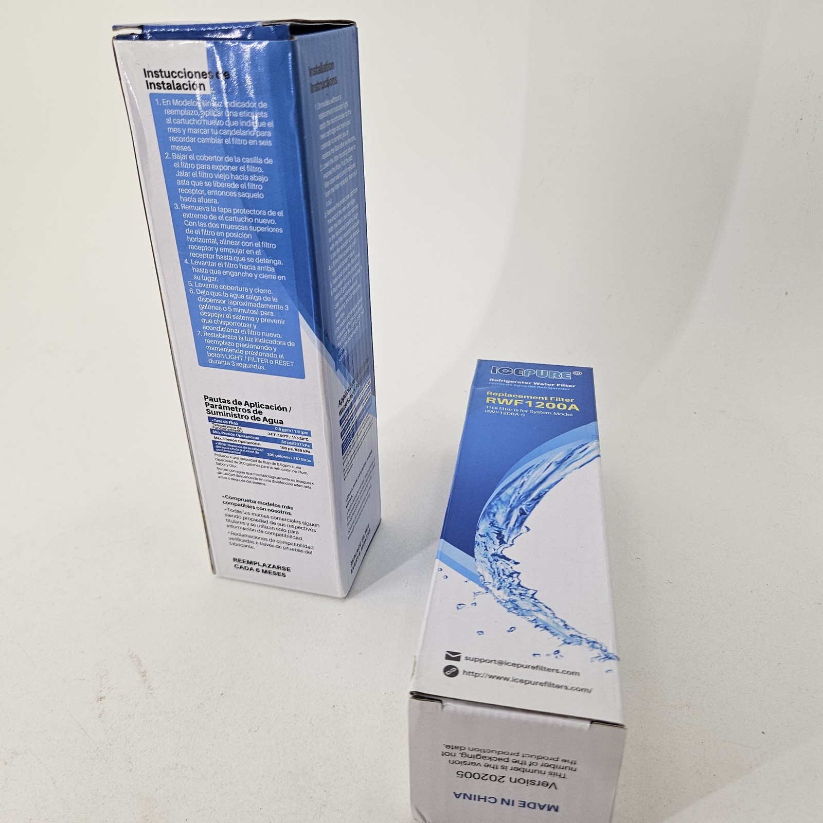 ICEPURE RWF1200A Refrigerator Water Filter Replacement – 2 Pack for RWF1200A-S