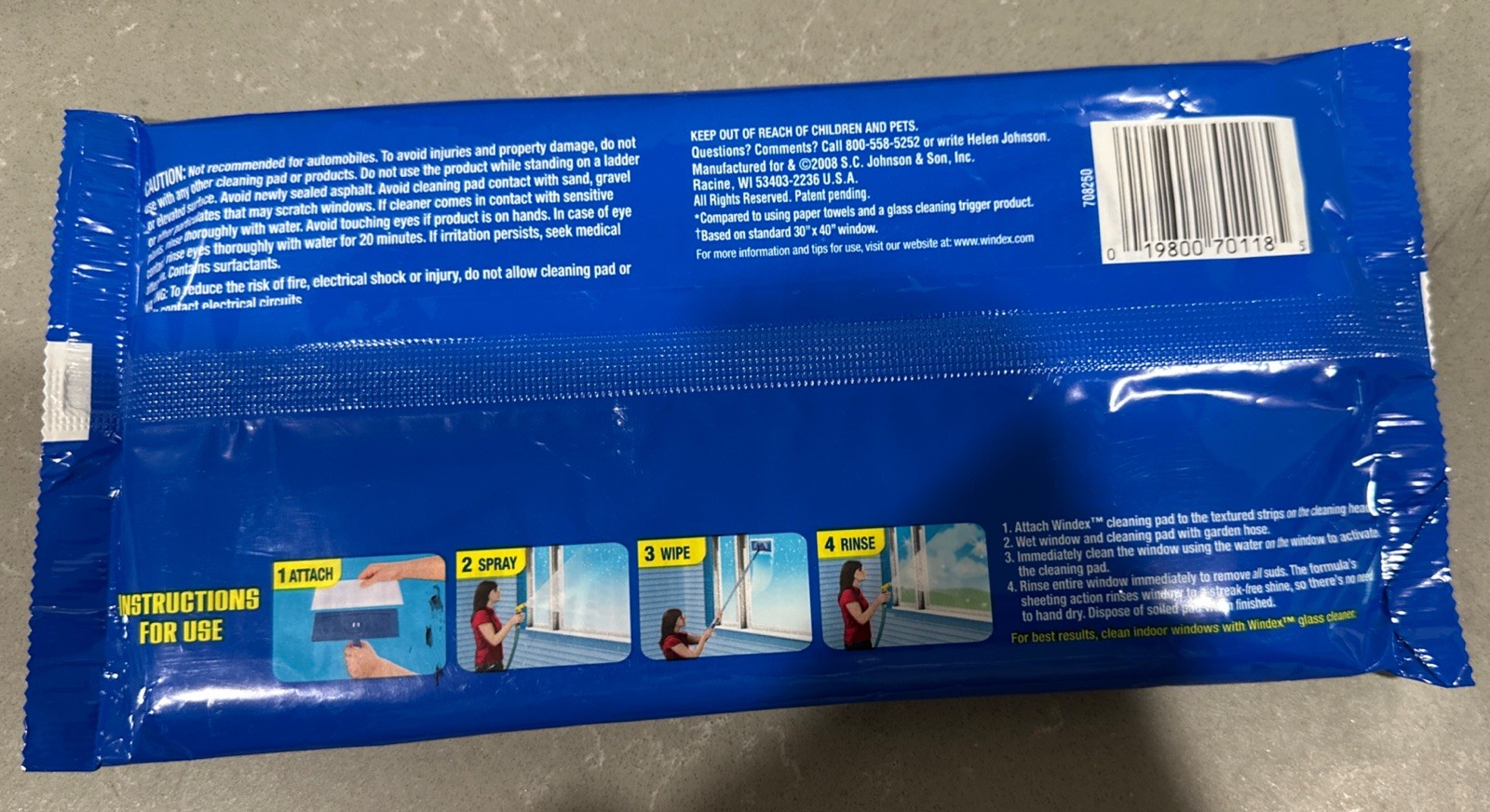 NEW Windex Outdoor All-In-One Glass And Window Cleaner Tool Starter Kit NO BOX