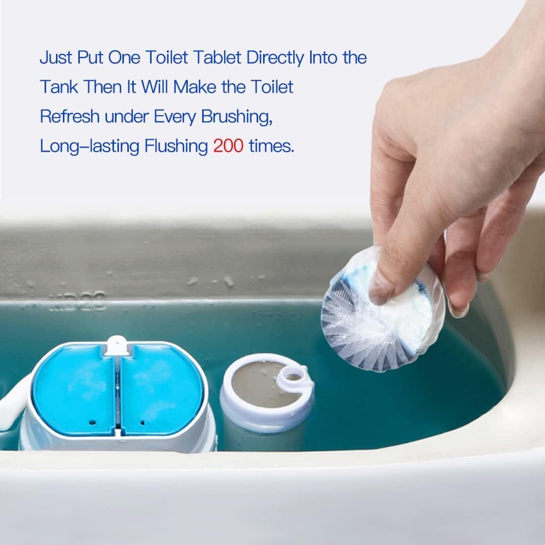 Toilet Bowl Cleaners 40 Pack,Long-Lasting Toilet Bowl Cleaner Tablets with Susta