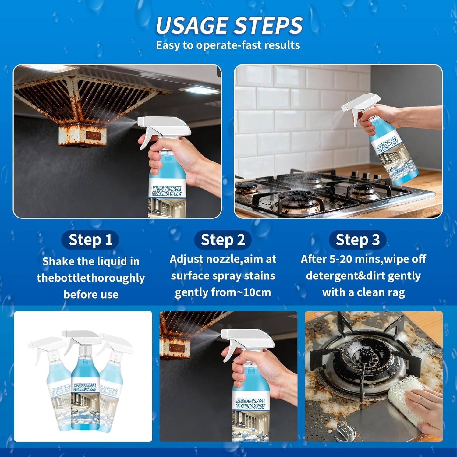 2Pack Spray Cleaner 2026 New Multi Purpose Cleaning Spray Upgraded Foam Sprays