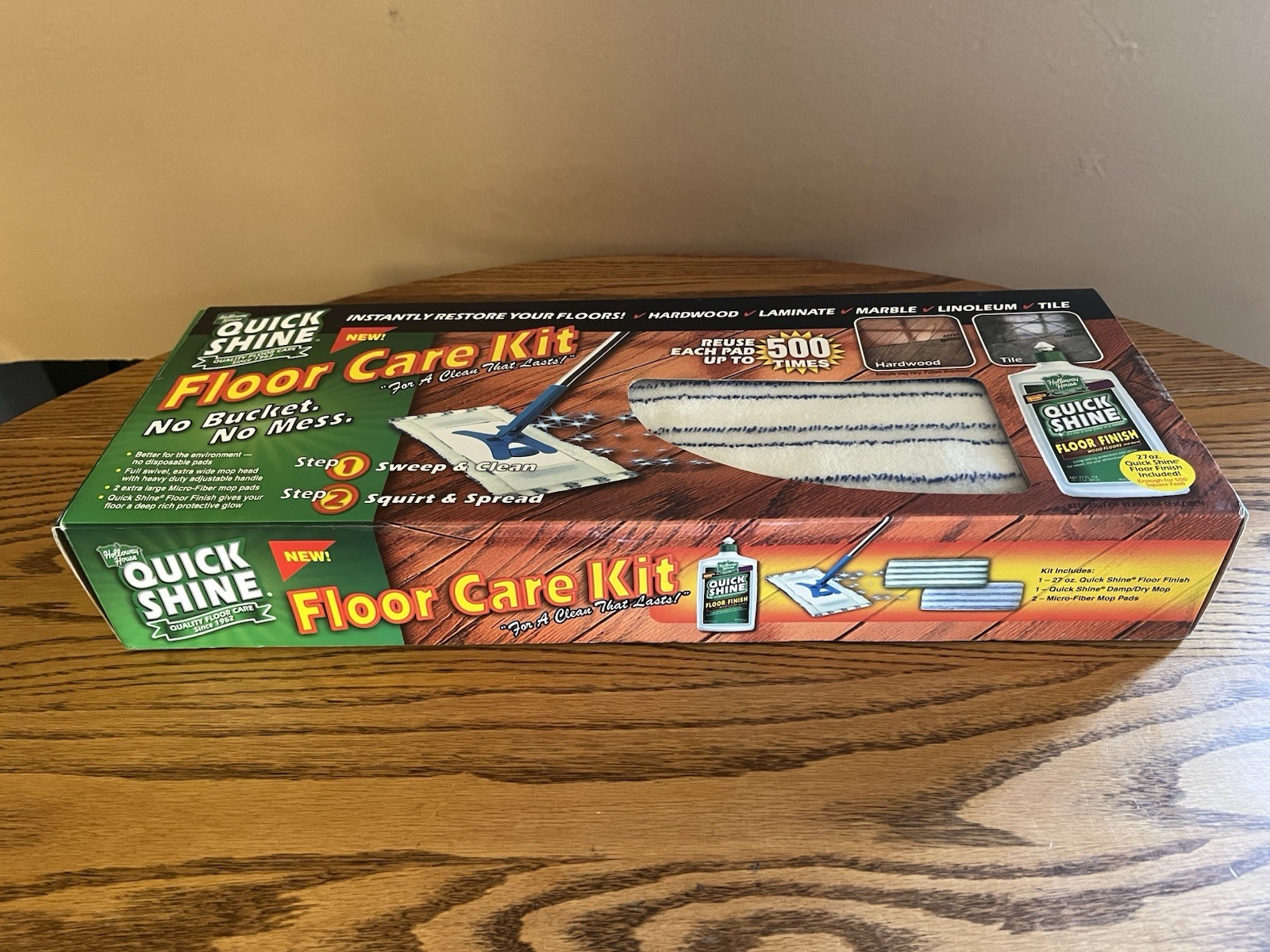 HOLLOWAY HOUSE QUICK SHINE FLOOR CARE KIT BRAND NEW IN BOX!